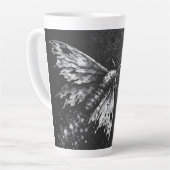 Tasse Latte Papillon vers la Flamme — par BurnsInHell (Angle gauche)