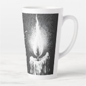 Tasse Latte Papillon vers la Flamme — par BurnsInHell (Droite)
