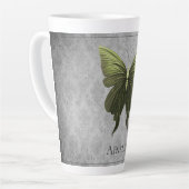 Tasse Latte Papillon vert bijoux (Angle gauche)