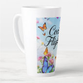 Tasse Latte Papillons Cool Flights (Angle gauche)
