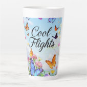 Tasse Latte Papillons Cool Flights (Devant)