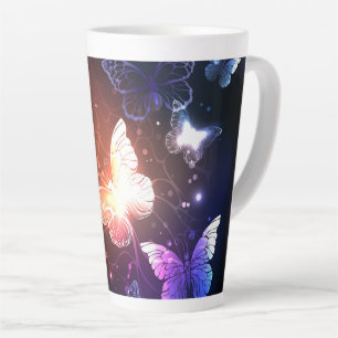 Tasse Latte Papillons de nuit lumineux