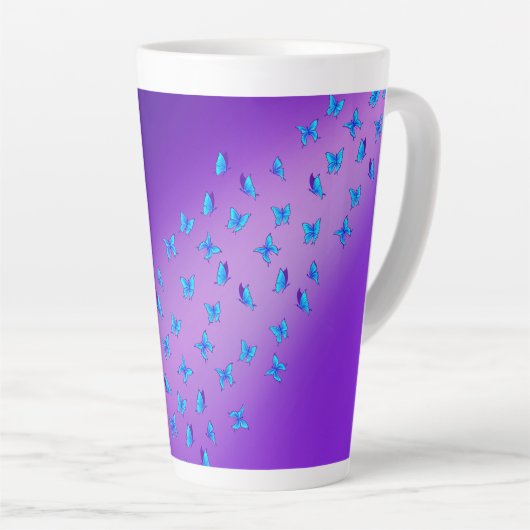Tasse Latte Papillons enchantés (Angle droit)