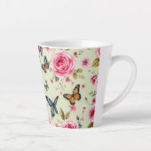 Tasse Latte Papillons Et Fleurs (Droite)