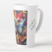 Tasse Latte papillons ravissants (Angle droit)