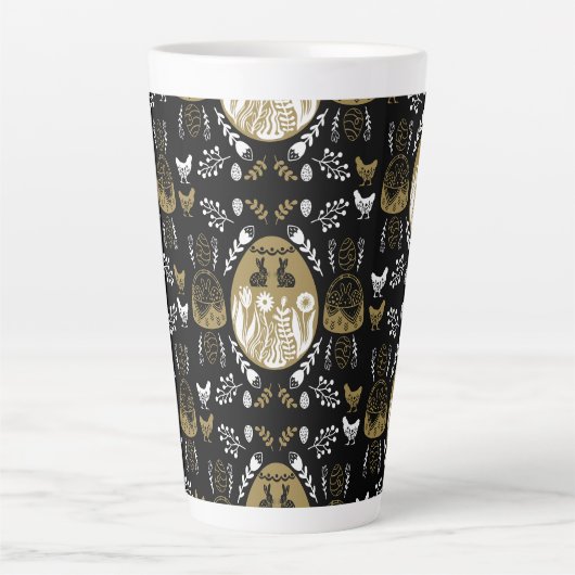 Tasse Latte Pâques Avril cadeau de vacances (Devant)