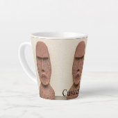 Tasse Latte Pâques Île Moai Head Thunder Cove (Angle gauche)