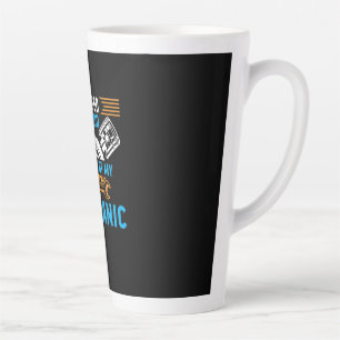 Tasse Latte Par Dieu Par Mécanique