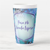 Tasse Latte Para mi amada esposa - Tarjeta romántica (Devant)