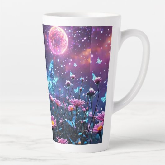 Tasse Latte Paradis papillon (Droite)
