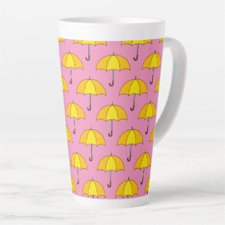 Tasse Latte Parapluie Jaune