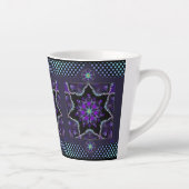 Tasse Latte Parapluie violet & coeurs .7 (Droite)