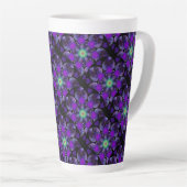 Tasse Latte Parapluie violet & coeurs .7 (Angle droit)
