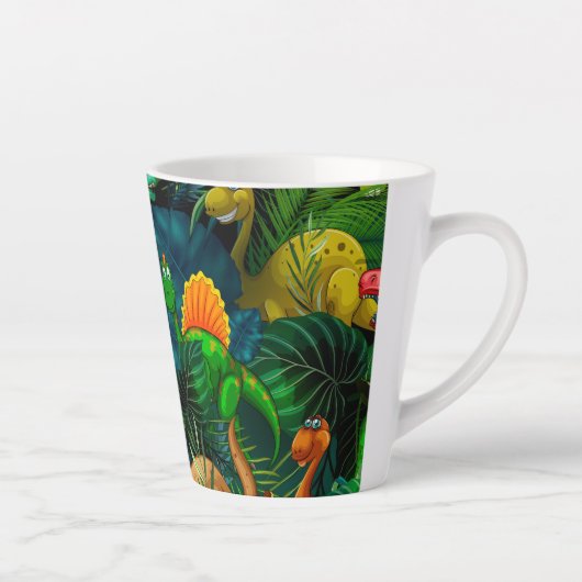 Tasse Latte Parc des dinosaures (Droite)