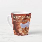 Tasse Latte Parc d'état de la vallée du feu, Nevada (Angle gauche)
