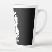 Tasse Latte Parce que tu es bête – Motif de déclaration ironiq (Droite)