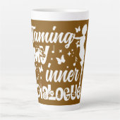 Tasse Latte Parcours d'auto-compassion | Apprivoiser mon dialo (Devant)