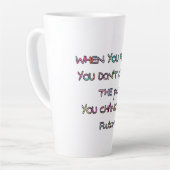 Tasse Latte pardonner et changer l'avenir (Angle gauche)