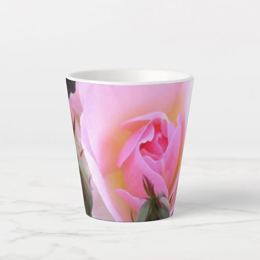 Tasse Latte Parfait Rose anglais rose (Devant)