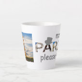 Tasse Latte Paris Attractions Plus Paris S'il vous plaît Parti (Devant)