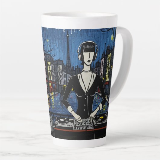 Tasse Latte Paris DJ Art Collection（クラブカルチャー × パリ アートシリーズ） (Angle droit)