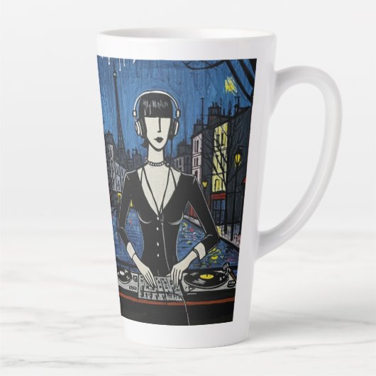 Tasse Latte Paris DJ Art Collection（クラブカルチャー × パリ アートシリーズ） (Droite)