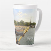Tasse Latte Paris. France. Pont Alexandre3  (Angle droit)