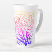 Tasse Latte Parler des abeilles (Angle droit)