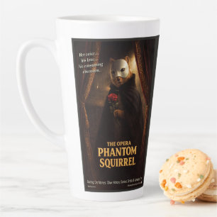 Tasse Latte Parodie de l'Opéra Fantôme Écureuil