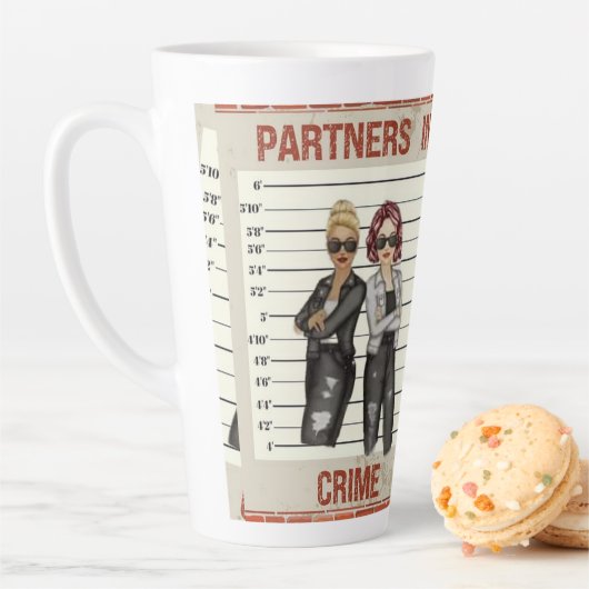 Tasse Latte Partenaires dans le crime - BFF (En situation)
