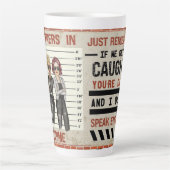 Tasse Latte Partenaires dans le crime - BFF (Devant)