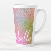 Tasse Latte Parties scintillant arc-en-ciel (Droite)