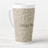 Tasse Latte Parties scintillant Champagne Gold   (Angle gauche)