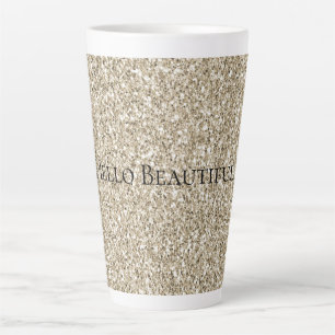 Tasse Latte Parties scintillant Champagne Gold  