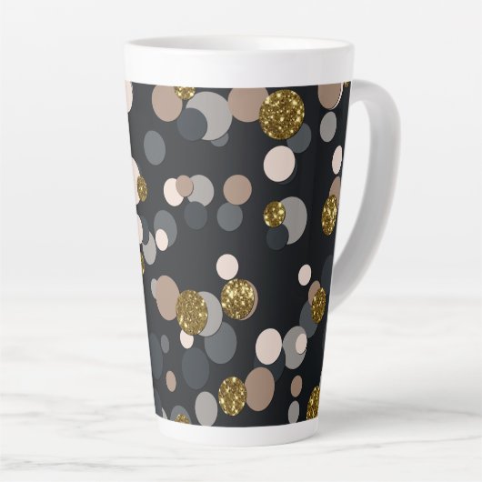 Tasse Latte Parties scintillant Confetti Peach, Maple, Grey an (Angle droit)