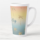 Tasse Latte Parties scintillant d'or Sunset Palm Trees (Droite)