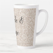 Tasse Latte Parties scintillant Glitz crème brillante (Droite)