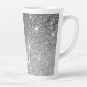 Tasse Latte Parties scintillant gris moderne éclabousser Nom p (Droite)