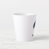Tasse Latte Parties scintillant Look Bleu et Blanc Saupoudrage (Devant)