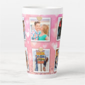 Tasse Latte Parties scintillant rose Amour Coeur 6 Photo Moder (Devant)