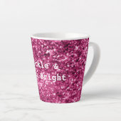Tasse Latte Parties scintillant rose étincelle (Angle droit)