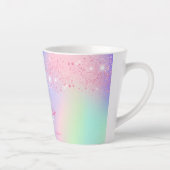 Tasse Latte Parties scintillant rose holographique rouge menth (Droite)