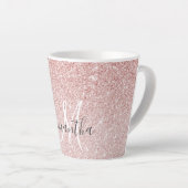 Tasse Latte Parties scintillant rose moderne étincelles Nom pe (Angle droit)