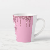 Tasse Latte Parties scintillant roses (Droite)