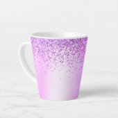 Tasse Latte Parties scintillant violet Étincelle métallique No (Angle gauche)
