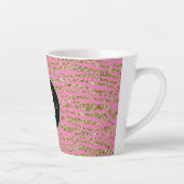Tasse Latte Parties scintillant Zebra Gold Rose (Droite)