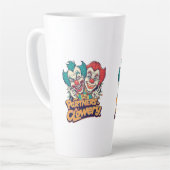 Tasse Latte Partners in Clowery (Funny Clown Pun) (Angle gauche)