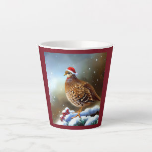 Tasse Latte Partridge de Noël 2