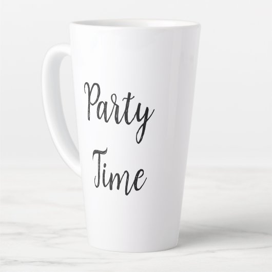 Tasse Latte Party Time (Angle gauche)