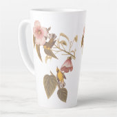 Tasse Latte Paruline jaune à ailes bleues Audubon (Angle gauche)